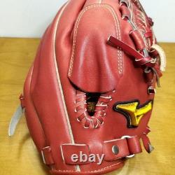 Mizuno Pro HAGA Japan Infield Baseball Glove Hard Leather 9 Adult Used