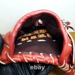 Mizuno Pro HAGA Japan Infield Baseball Glove Hard Leather 9 Adult Used