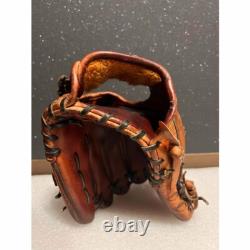 Mizuno Pro HAGA Japan Infield Baseball Glove hardball Full Rebuild Used japan