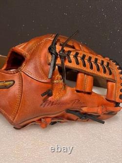 Mizuno Pro HAGA Japan Infield Leather Baseball Glove Used