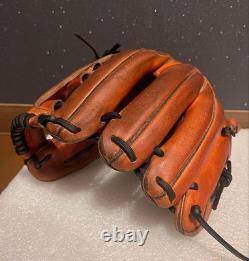 Mizuno Pro HAGA Japan Infield Leather Baseball Glove Used