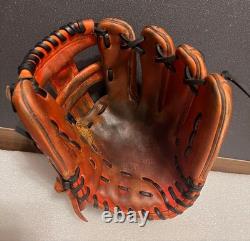 Mizuno Pro HAGA Japan Infield Leather Baseball Glove Used