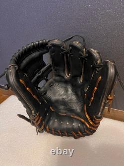 Mizuno Pro Haga Leather Infield Baseball Glove Used, High Quality, Japan