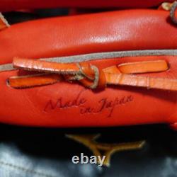 Mizuno Pro Hard Glove Infielder Orange Made in Japan Giants Sakamoto Model