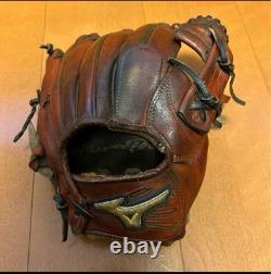 Mizuno Pro Hardball Baseball Glove Infield Splendid Orange Used