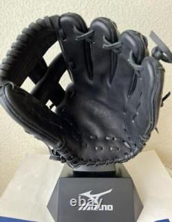 Mizuno Pro Hardball Infield Glove Right-handed Black W18905 JAPAN near MINT