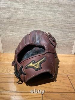 Mizuno Pro Hardball Infielder Plum Brown