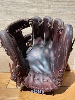 Mizuno Pro Hardball Infielder Plum Brown