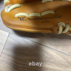 Mizuno Pro Hardball Infielder's Glove Right-handed Orange Used Excellent
