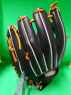 Mizuno Pro Hardball Infielder's Glove Size 9 Right-handed Black HAGA Japan NEW