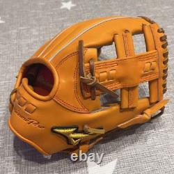 Mizuno Pro Hardball Infielder's Glove Size 9 Right-handed Orange MINT