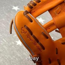 Mizuno Pro Hardball Infielder's Glove Size 9 Right-handed Orange MINT