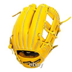 Mizuno Pro Hardball Infielder's Glove Size 9 Right-handed Yellow HAGA Japan NEW
