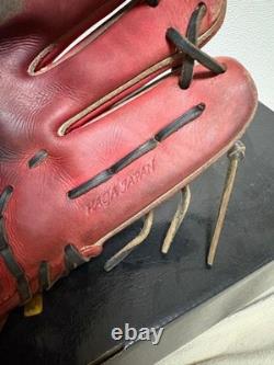 Mizuno Pro Infield Baseball Glove Hard Leather Used Good Condition