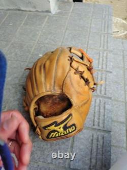 Mizuno Pro Infield Baseball Glove Hardball Leather Used Small Size