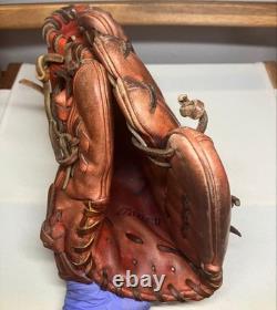 Mizuno Pro Infield Baseball Glove Kikuchi Model Hardball, HAGA, Used