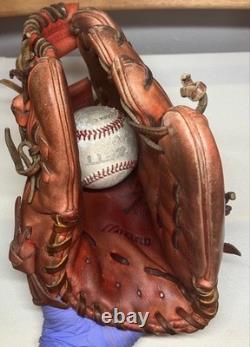 Mizuno Pro Infield Baseball Glove Kikuchi Model Hardball, HAGA, Used