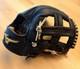 Mizuno Pro Order Black Infielder Glove Kousaku Kishimoto Stamp Rare Vintage