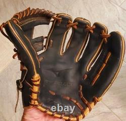 Mizuno Pro Select 11.5 Baseball Glove RHT Infield Shallow Pocket GPS1BK-400S