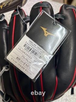 Mizuno Pro Soft Baseball Glove Infield Black Red Gold Mizuno Pro Japan