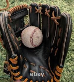 Mizuno pro 11.25 Infield Right Black 1AJGH22103 HAGA Japan KIP Leather