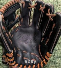 Mizuno pro 11.25 Infield Right Black 1AJGH22103 HAGA Japan KIP Leather