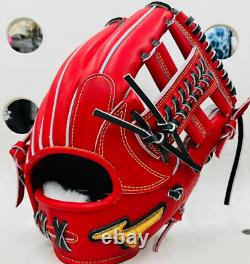 Mizuno pro 11.25inch Infield Right Red Special Order Glove HAGA Japan