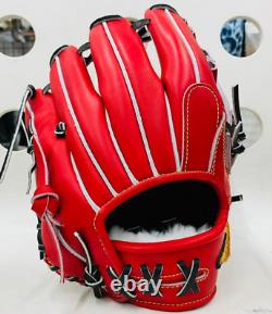 Mizuno pro 11.25inch Infield Right Red Special Order Glove HAGA Japan