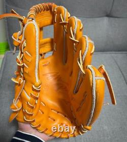 Mizuno pro 11.5 Glove infield right Orange HAGA Japan flagship shop limited Used