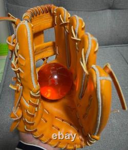 Mizuno pro 11.5 Glove infield right Orange HAGA Japan flagship shop limited Used