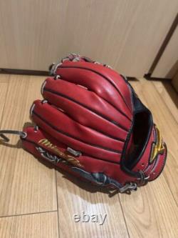 Mizuno pro 11.5 Infield Right Black Red Special Order soft Glove from Japan