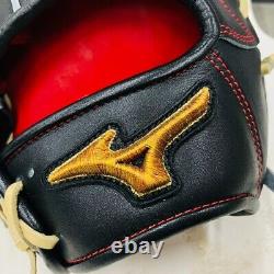 Mizuno pro 11.5 Infield Right Black Special Order Glove HAGA Japan