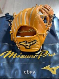 Mizuno pro 11.5 Infield Right Orange Special Order Glove HAGA Japan