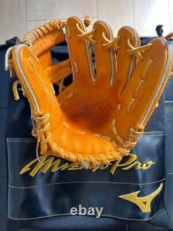 Mizuno pro 11.5 Infield Right Orange Special Order Glove HAGA Japan