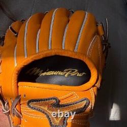 Mizuno pro 11.5 Infield Right Orange Special Order Glove Japan