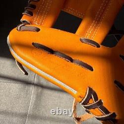 Mizuno pro 11.5 Infield Right Orange Special Order Glove Japan