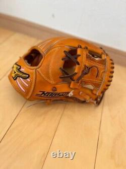 Mizuno pro 11.5 Infield Right Orange Special Order HAGA Japan Glove