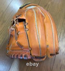 Mizuno pro 11.5 Infield Right Orange made in japan Rare Label Vintage