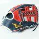 Mizuno Pro 11.5 Infield Right Red Special Order Glove Haga Japan