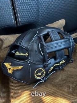 Mizuno pro 11.5inch Infield Right Black Special Order Glove HAGA Japan