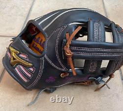 Mizuno pro 11.5inch Infield Right Black Special Order Glove HAGA Japan