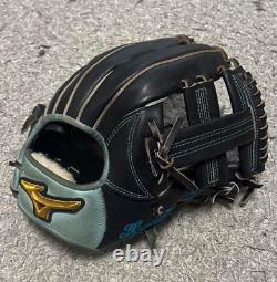 Mizuno pro 11.5inch Infield Right Black Special Order Glove HAGA Japan