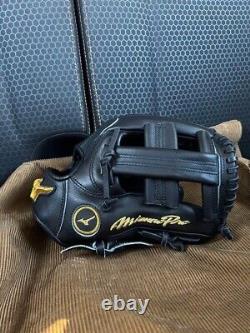 Mizuno pro 11.5inch Infield Right Black Special Order Glove HAGA Japan