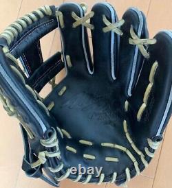 Mizuno pro 11.5inch Infield Right Black Special Order Glove HAGA Japan