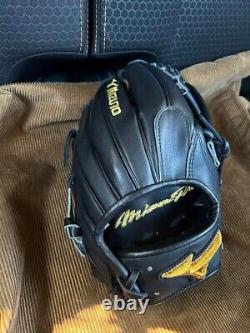 Mizuno pro 11.5inch Infield Right Black Special Order Glove HAGA Japan