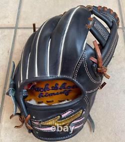 Mizuno pro 11.5inch Infield Right Black Special Order Glove HAGA Japan