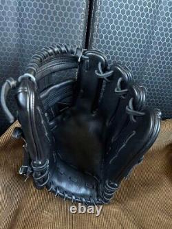 Mizuno pro 11.5inch Infield Right Black Special Order Glove HAGA Japan