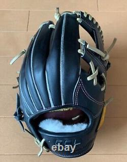 Mizuno pro 11.5inch Infield Right Black Special Order Glove HAGA Japan