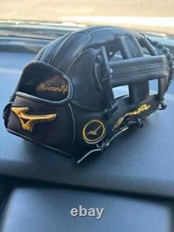 Mizuno pro 11.5inch Infield Right Black Special Order Glove HAGA Japan