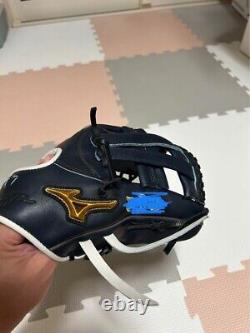 Mizuno pro 11.5inch Infield Right Navy Special Order Glove From JAPAN